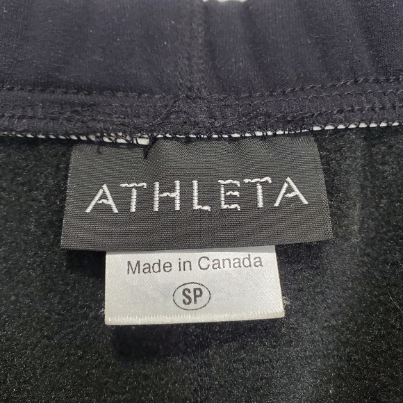 Athleta Women's Black Wide Leg Pull On Sweatpants Size Small - Picture 8 of 16